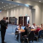 Jonas Viesulas stebi Lietuvos rinktinės mačą su Šveicarijos rinktine; šachmatų komandų 18-tasis Europos čempionatas