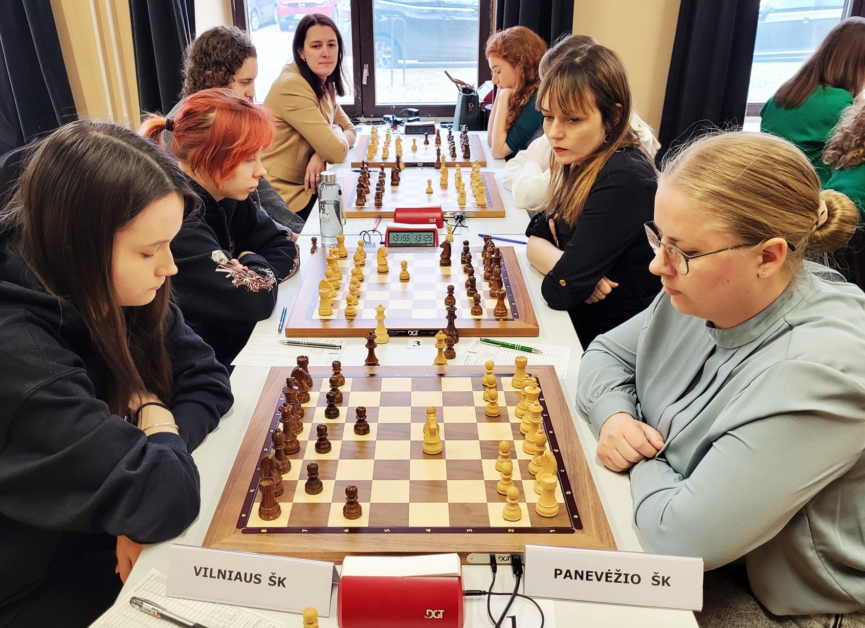 Lietuvos moterų šachmatų lygoje triumfavo Panevėžio ŠK, vyrų lygoje lyderiauja MRU