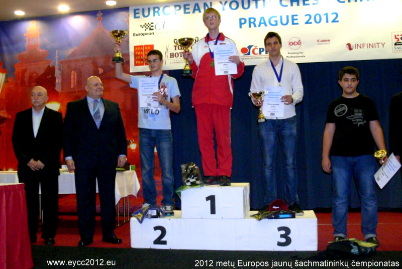 Tomas Laurušas iškovojo trečiąją vietą 2012 metų Europos jaunų šachmatininkų čempionate, vykusiame Prahoje rugpjūčio 16-26 dienomis